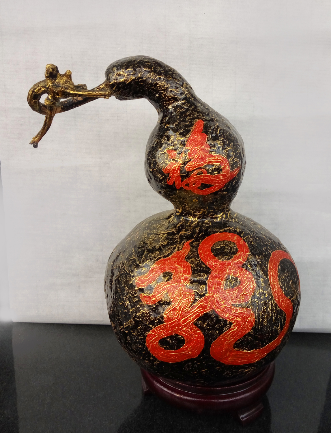 龙艺术品《辰龍盤福》，生日礼品