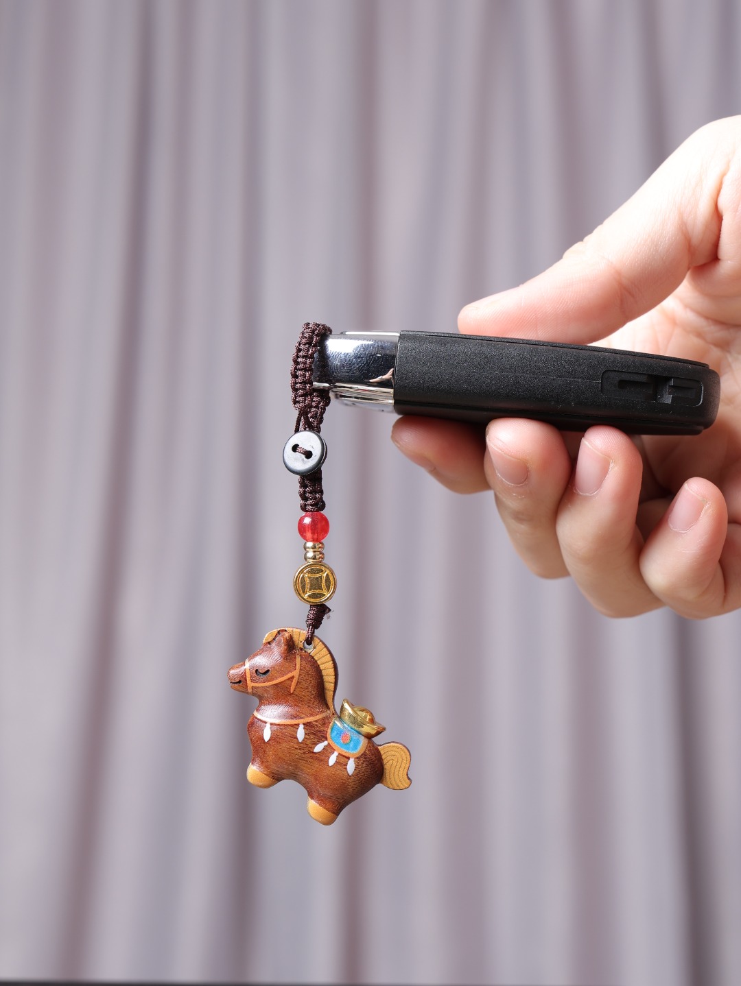 彩绘马+金元宝挂件钥匙包包挂件